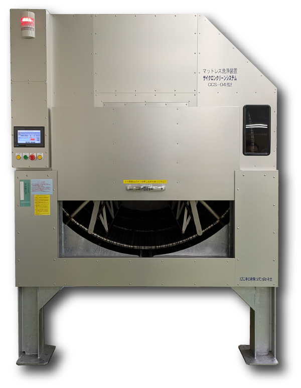 4枚型マットレス洗浄装置